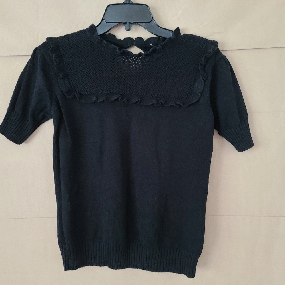 Black Vintage Sweater Top